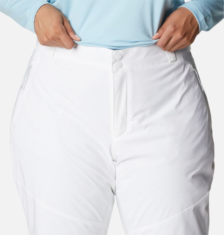 Women's Columbia Backslope II Omni-Heat Infinity Pants White | Plus Size CA-R836A